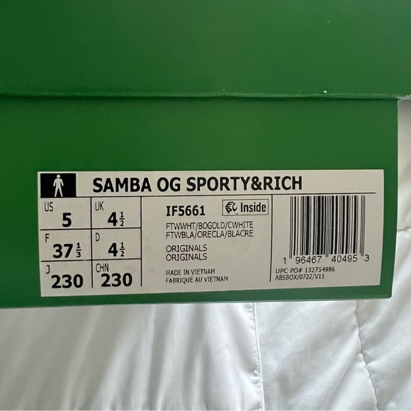 SOLD | Adidas Sambas US 5 | Sporty and Rich Collab - Picture 6 of 8